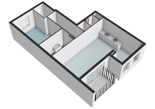 Floor plan - Ten Katestraat 93, 1053 CC Amsterdam 